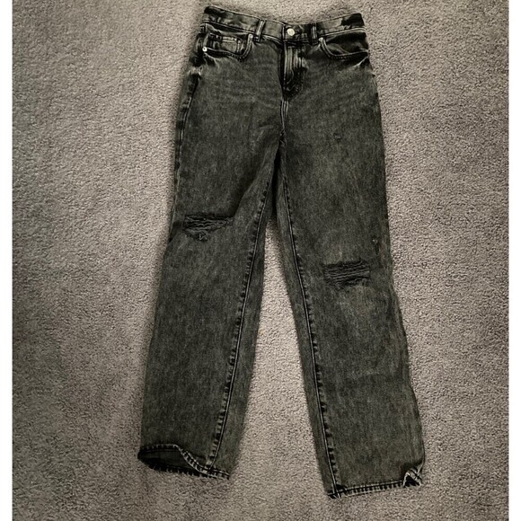 Express black distressed ankle Jeans - Picture 1 of 2